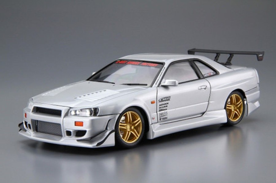 Cars | Model & Die-Cast Aoshima Aoshima - 1/24 The Tuned Car No.50 Nissan Skyline C-West Bnr34 Gt-R '02