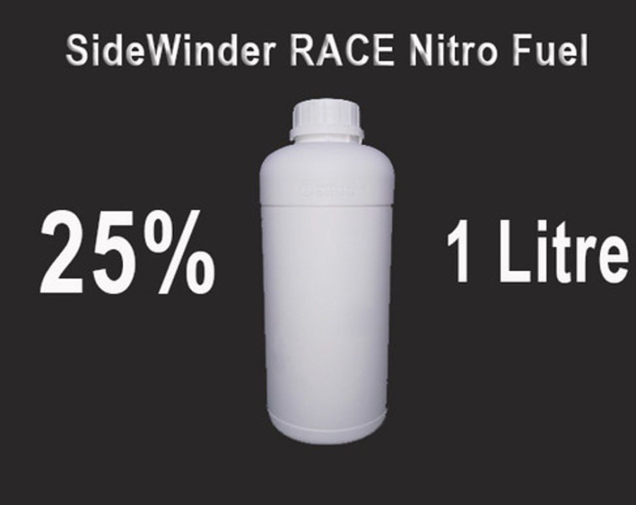 Accessories Sidewinder Sidewinder Race 25% Model Engine Fuel, On Road/Off Road, Non Ringed Engine, 10% Oil. 1L (Pick Up Only)