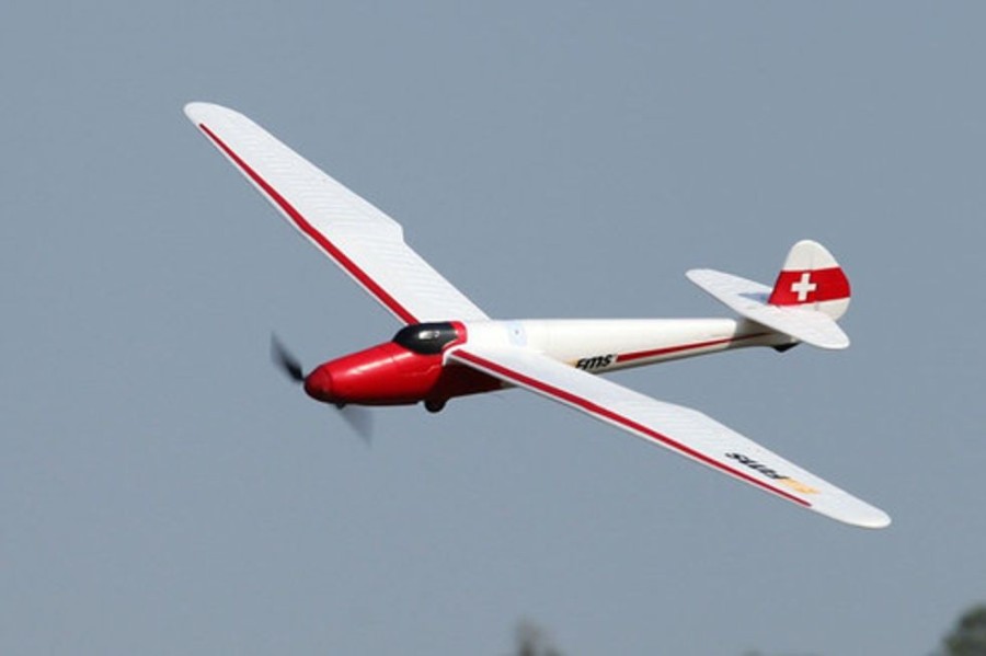 Planes FMS Fms 1500Mm Moa Beginner Glider Ready To Fly With Reflex Stabilizer