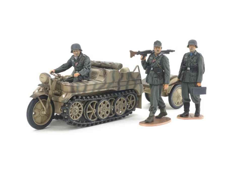 Military | Model & Die-Cast Tamiya Tamiya - 1/35 German Sd.Kfz.2 Kettenkraftrad Mid Production [35377]