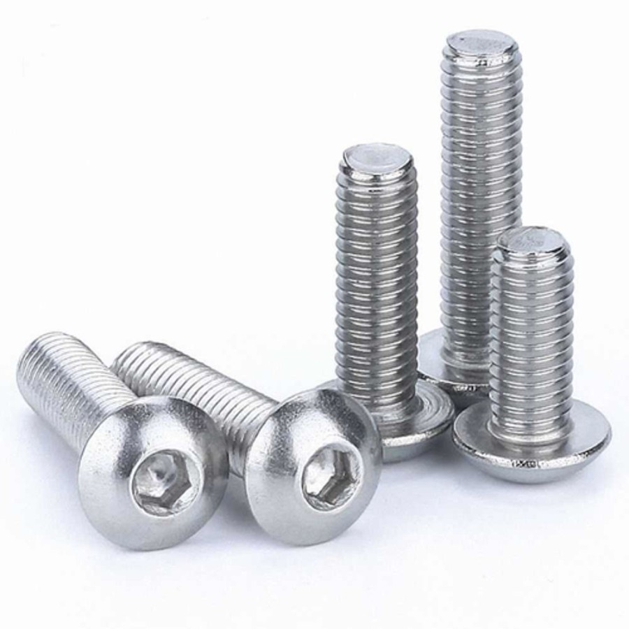 Accessories Hobby Station M4 Button Head Screws In Silver (Pack Of 10)