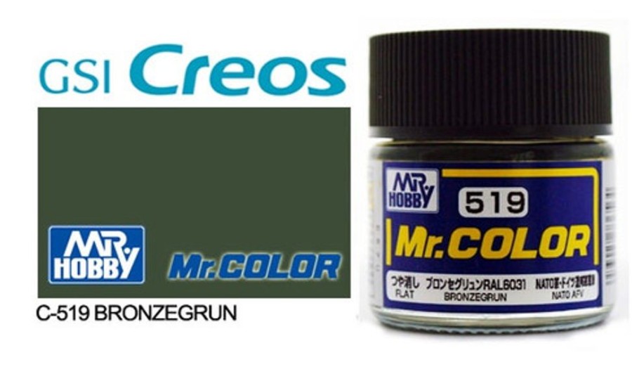 Mr. Hobby Paint | Accessories Mr Hobby Gunze - C519 Mr Color Bronzegrun