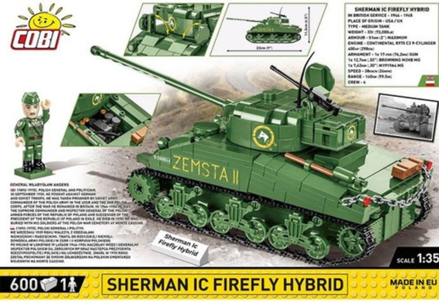 Model & Die-Cast Cobi Cobi-2276 | Hc Wwii /2276/ Sherman Ic Firefly Hybrid 600 Pcs