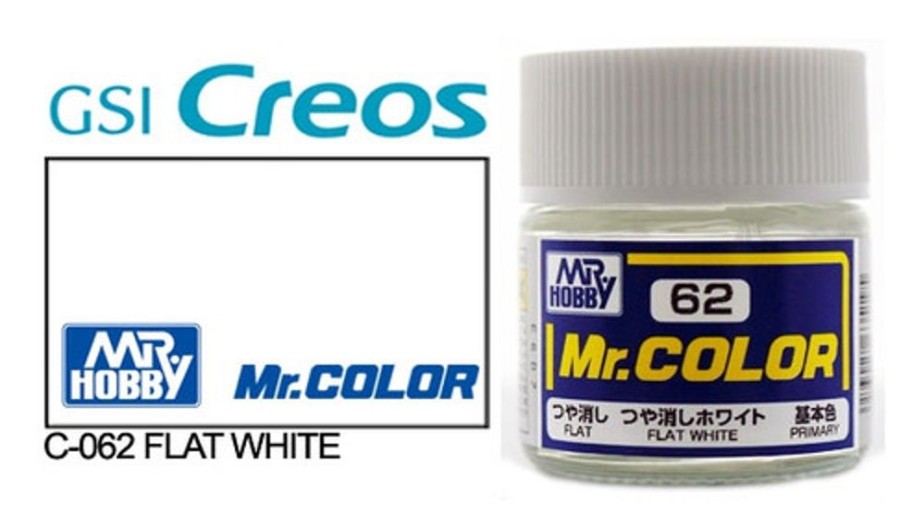 Mr. Hobby Paint | Accessories Mr Hobby Gunze - C062 Mr Color Flat White