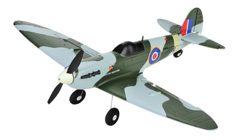 Planes Top RC Top Rc Hobby Top098B01 Mini Spitfire 450Mm Rc Warbird Airplane Rtf