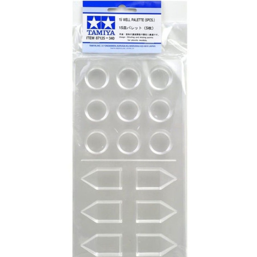 Tamiya Tools | Accessories Tamiya Tamiya 15 Well Palette (5Pcs) [87125]