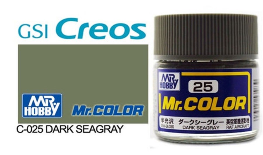 Mr. Hobby Paint | Accessories Mr Hobby Gunze - C025 Mr Color Semi Gloss Dark Sea Grey