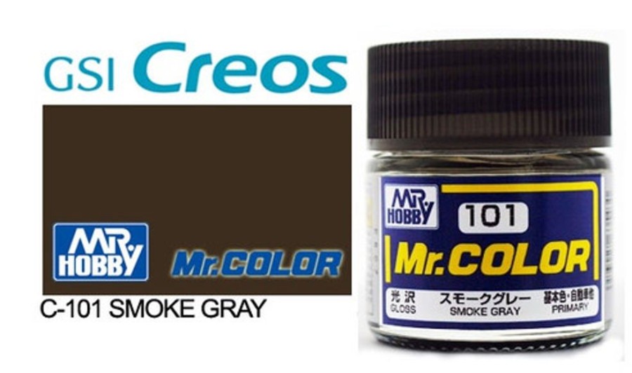 Mr. Hobby Paint | Accessories Mr Hobby Gunze - C101 Mr Color Gloss Smoke Grey