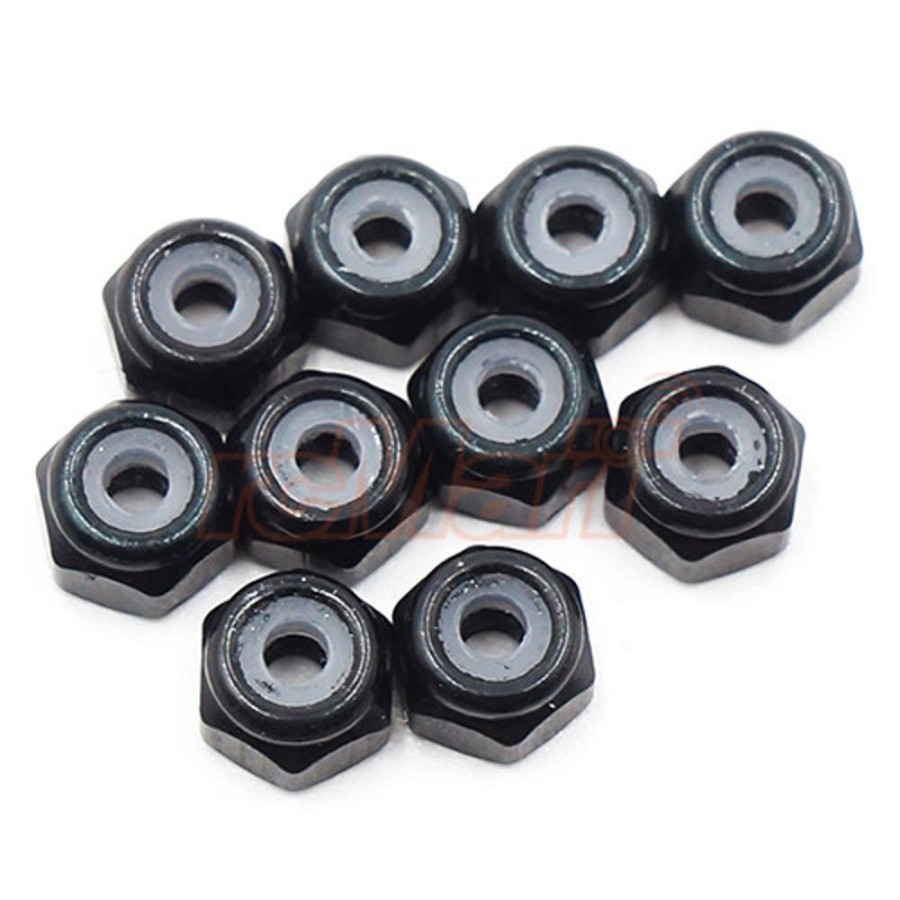 Car Parts By Brand | Parts Yeah Racing 2Mm Aluminium Lock Nut Black 10Pcs