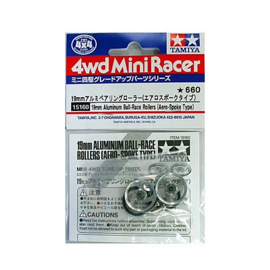 Parts Tamiya Mini 4Wd 19Mm Alu Ball Race Rollers