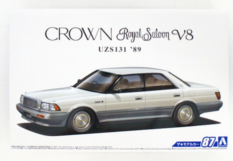 Cars | Model & Die-Cast Aoshima Aoshima - 1/24 The Model Car No.87 Toyota Uzs131 Crown Royal Saloon G '89