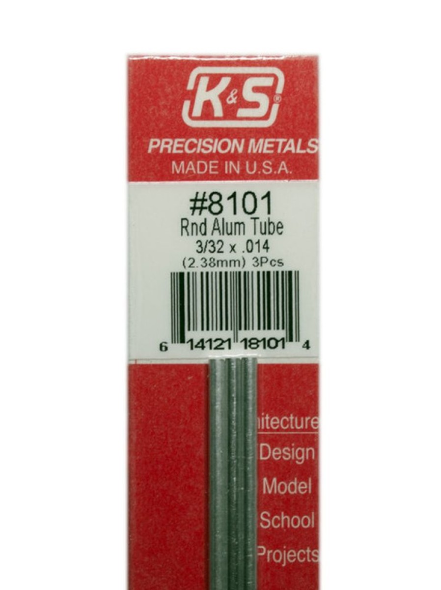 Aluminium | Accessories K&S K&S Aluminium Tube 3/32" X 12" #8101