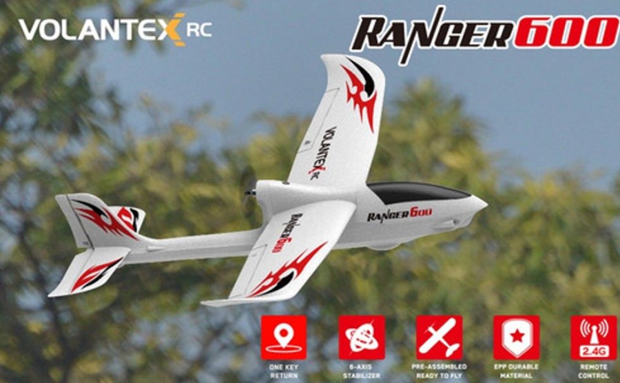 Planes Volantex Ranger600 600Mm Pusher Glider With Gyro 761-2 Rtf