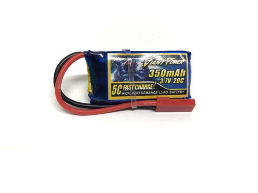 Lithium Polymer Batteries | Batt/Charger Giant Power Giant Power 1S 3.7V 350Mah 20C Li-Po W/ Jst Plug