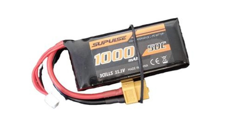 Lithium Polymer Batteries | Batt/Charger Giant Power Volantex Supulse 3S 11.1V 1000Mah 50C Li-Po W/ Xt60 Plug