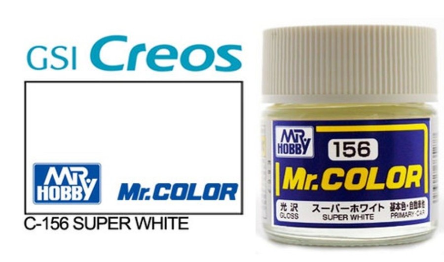 Mr. Hobby Paint | Accessories Mr Hobby Gunze - C156 Mr Color Gloss Super White Iv