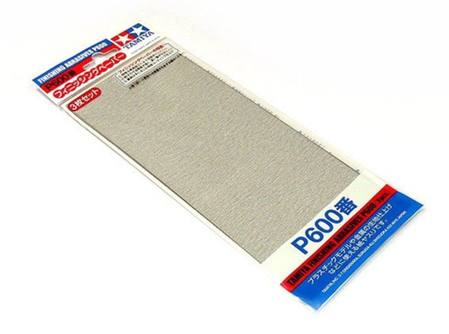 Tamiya Tools | Accessories Tamiya Tamiya - Finishing Abrasives P600 (3Pcs) [87055]