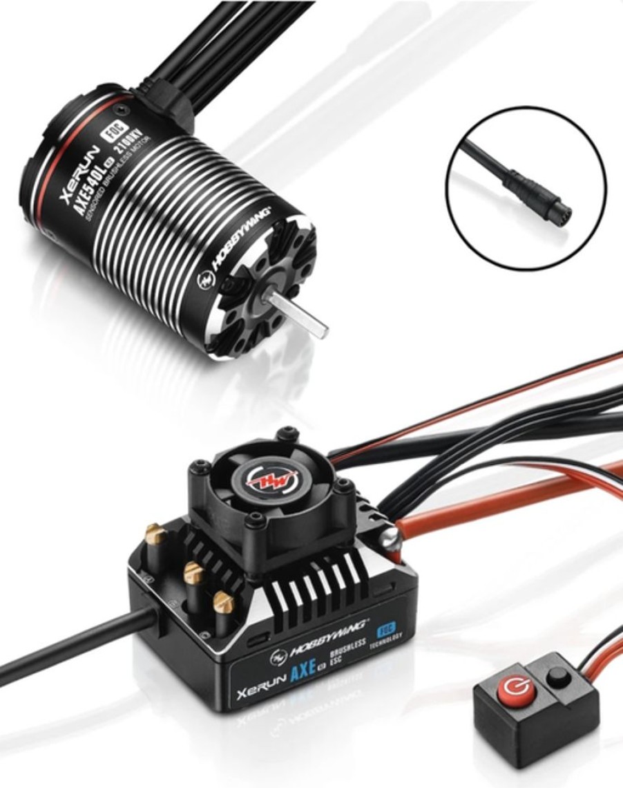 Electronics HobbyWing Hobbywing Xerun Axe 540L R2-1400Kv-Foc System For Rock Crawler (Combo)