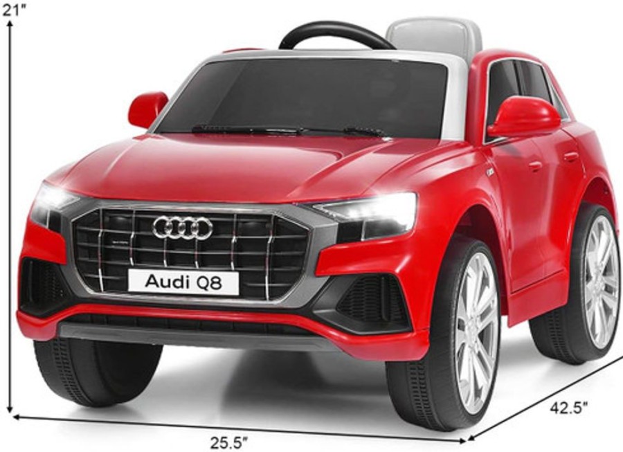 Ride On Softsunshine Licensed Audi Q8 12V Ride On Car (Red)