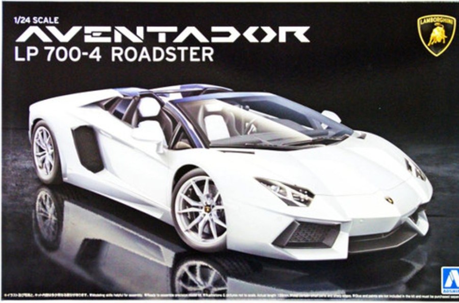 Cars | Model & Die-Cast Aoshima Aoshima Lamborghini Aventador Lp700-4 Roadster 1/24 Scale Kit