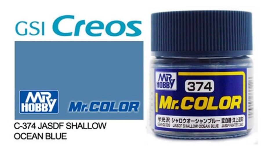 Mr. Hobby Paint | Accessories Mr Hobby Gunze - C374 Mr Color Jasdf Shallow Ocean Blue