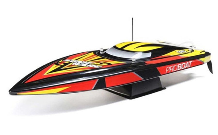 Boats ProBoat Sonicwake V2 36" Self-Righting, Brushless 50+ Mph Black: Rtr By Proboat