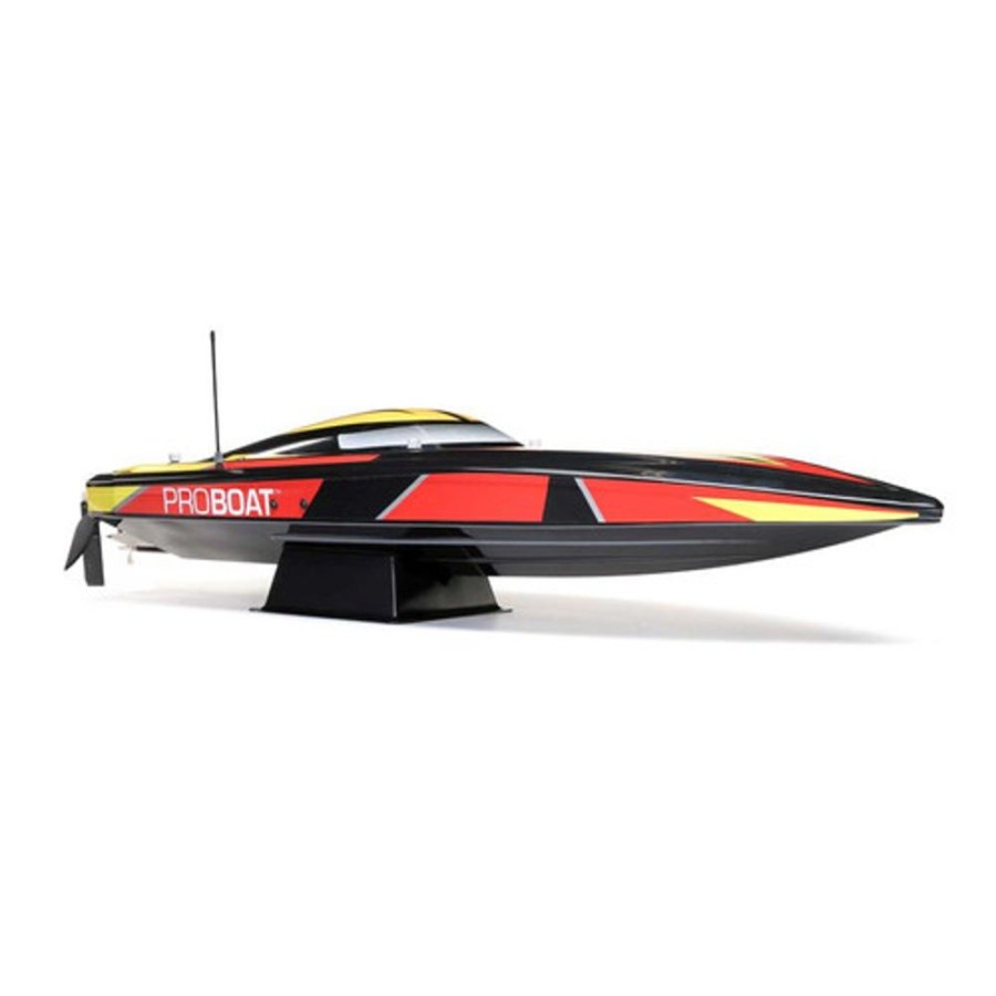 Boats ProBoat Sonicwake V2 36" Self-Righting, Brushless 50+ Mph Black: Rtr By Proboat