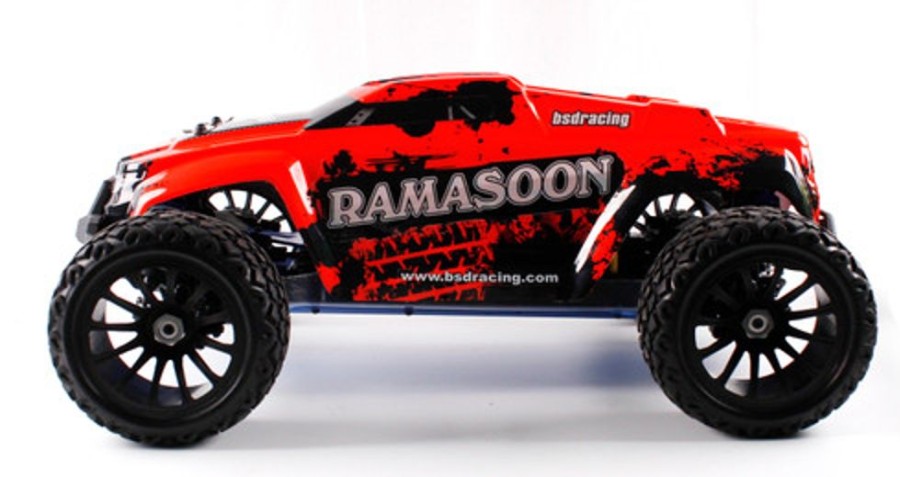 Off-Road | Cars/Tanks BSD Bsd Bs916T Ramasoon 1/10 4Wd Brushed Rtr Monster Truck Orange Colour W/ E3 1.2A Li-Po Charger