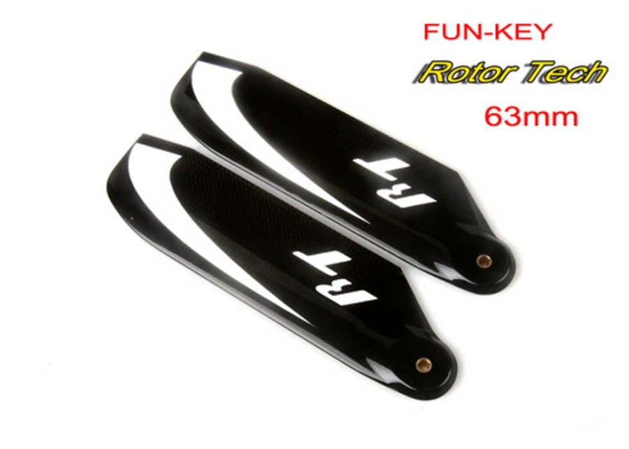 Rc Helicopter Blade | Parts Rotor Tech Rotor-Tech 63Mm Tail Blade For 450 Or 480 Size Rc Helicopter