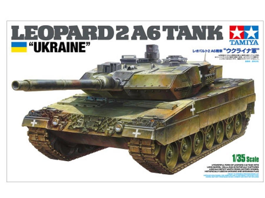 Military | Model & Die-Cast Tamiya Tamiya 1/35 Leopard 2 A6 Tank "Ukraine" 25207