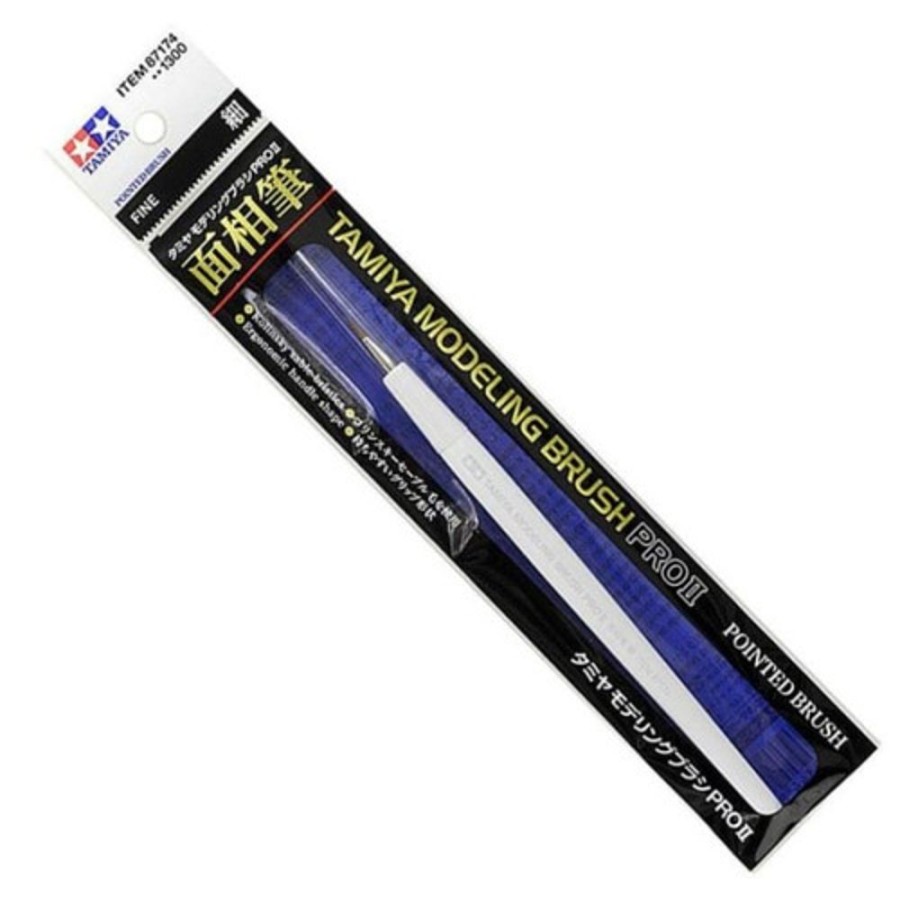 Paint Brushes, Airbrushes & Compressors | Accessories Tamiya Tamiya - Modeling Brush Pro Ii Pointed Brush (Fine) [87174]