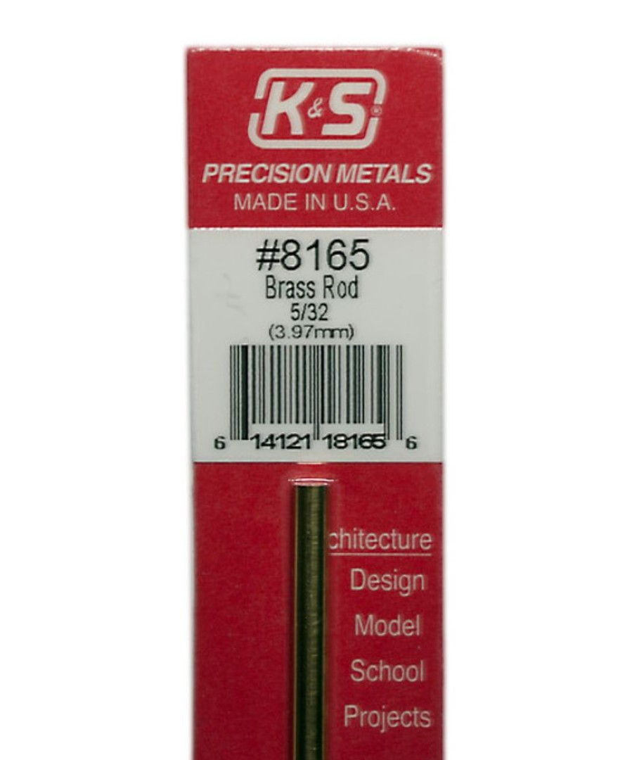 Brass | Accessories K&S K&S Brass Rod 5/32" X 12" #8165