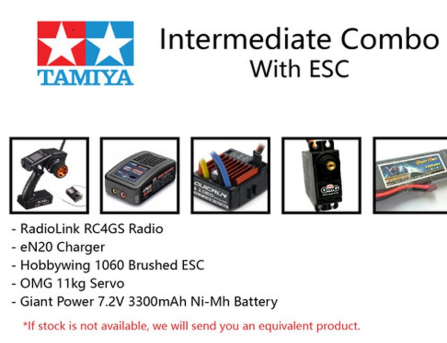 Cars/Tanks Hobby Station Intermediate Ready To Run Electronics Combo For Tamiya (With Esc)