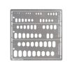 Craft Tools | Accessories Tamiya Tamiya - Modeling Template (Rounded Rectangles, 1-6Mm) [74154]