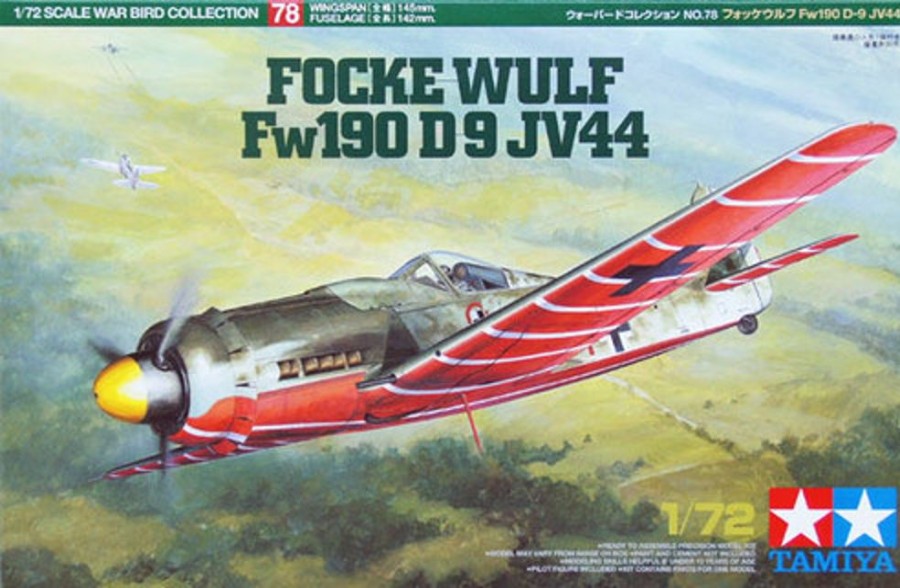 Aircraft | Model & Die-Cast Tamiya Tamiya - 1/72 Focke-Wulf Fw190 D-9 Jv44 Plastic Model Kit [60778]