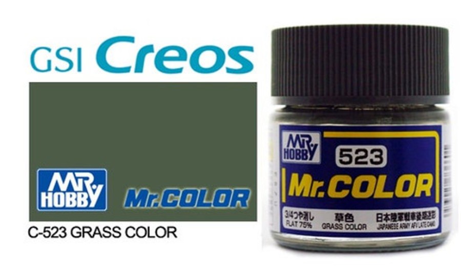 Mr. Hobby Paint | Accessories Mr Hobby Gunze - C523 Mr Color Grass Color