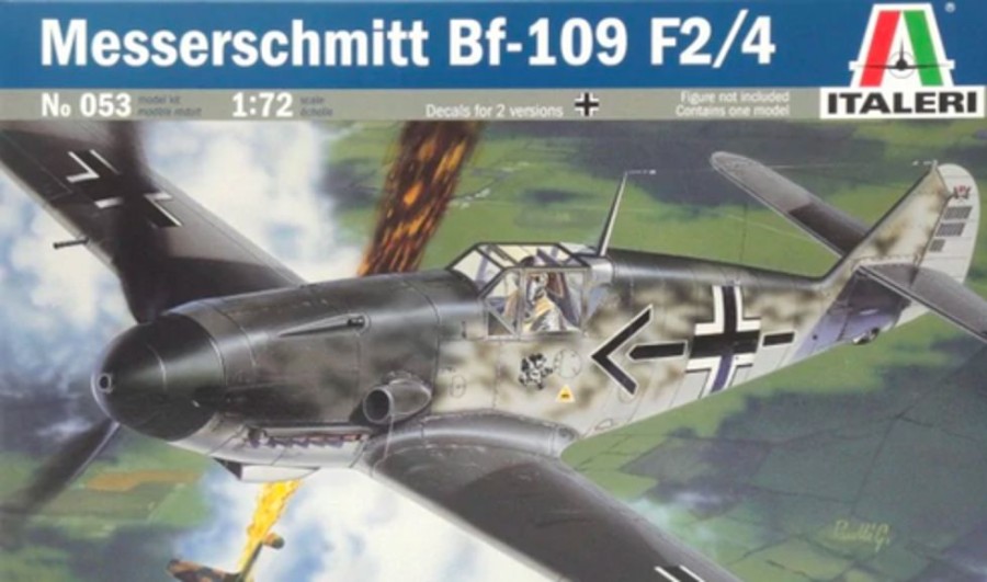 Aircraft | Model & Die-Cast Italeri Italeri - 1/72 Bf109 F2/4 Messerschmitt Plastic Model Kit [1-053]