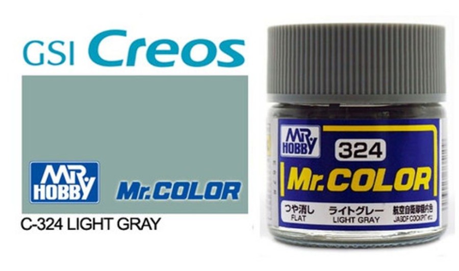 Mr. Hobby Paint | Accessories Mr Hobby Gunze - C324 Mr Color Flat Light Grey