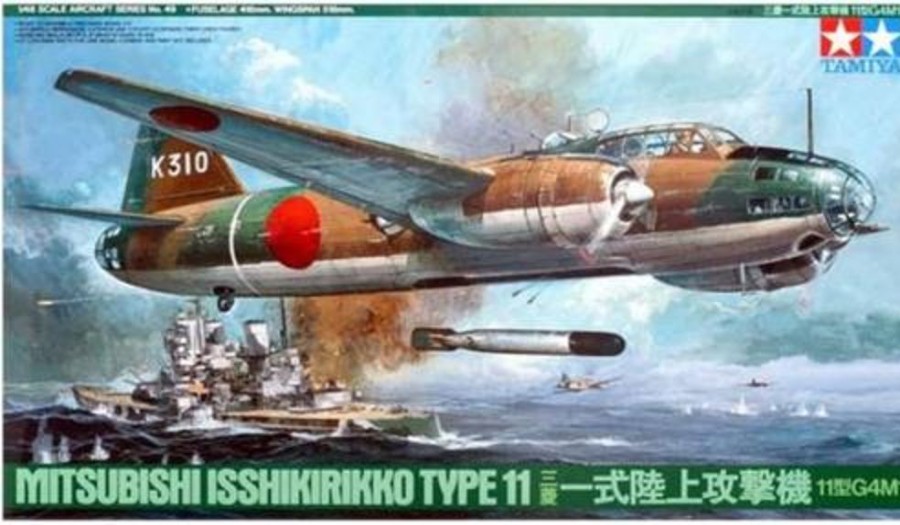 Aircraft | Model & Die-Cast Tamiya Tamiya - 1/48 Mitsubishi G4M1 Isshikiriko (Betty) Plastic Model Kit [61049]