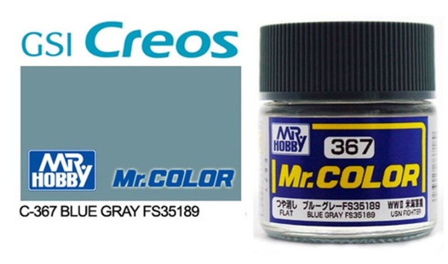 Mr. Hobby Paint | Accessories Mr Hobby Gunze - C367 Mr Color Blue Grey Fs35189