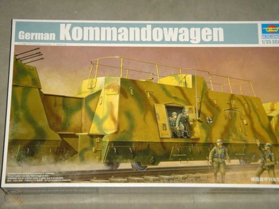 Military | Model & Die-Cast Trumpeter Trumpeter 1/35 Wwii German Kommandowagen Troop Transport Railcar