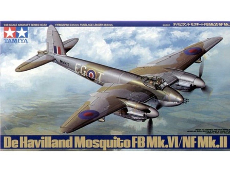 Aircraft | Model & Die-Cast Tamiya Tamiya - 1/48 De Havilland Mosquito Fighter Aircraft Wwii Plastic Model Kit [61062]