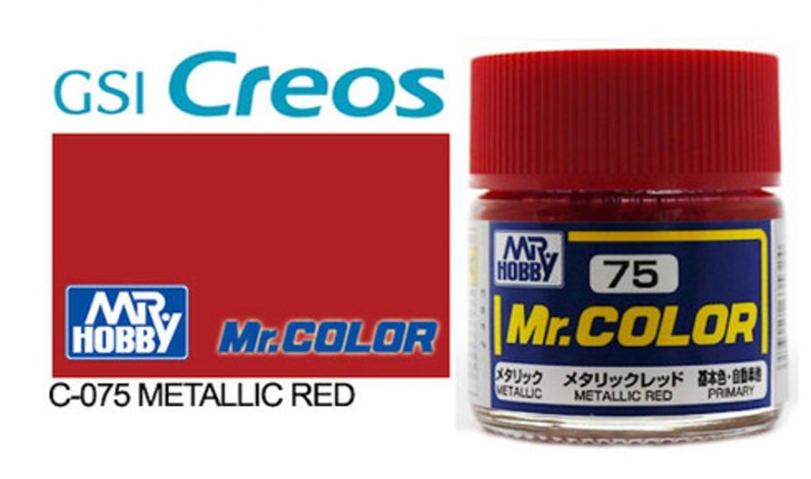 Mr. Hobby Paint | Accessories Mr Hobby Gunze - C075 Mr Color Metallic Red