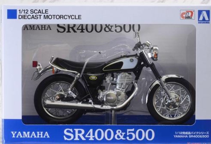 Model & Die-Cast Aoshima Aoshima - 1/12 Diecast Yamaha Sr400&500 Glittering Black