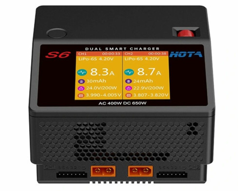 Multi Function Charger | Batt/Charger HOTA Hota S6 Ac/Dc Dual Channel Smart Charger 400W 1-6S 15Ax2