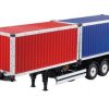 Trucks & Trailers | Cars/Tanks Hercules Hobby Hercules Hobby 1/14 Twin 20 Foot Container Semi-Trailer Kit For Tamiya Truck Hh-140409