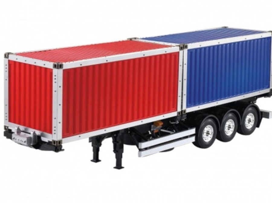 Trucks & Trailers | Cars/Tanks Hercules Hobby Hercules Hobby 1/14 Twin 20 Foot Container Semi-Trailer Kit For Tamiya Truck Hh-140409