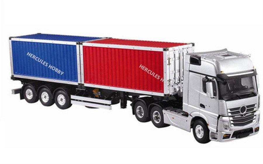 Trucks & Trailers | Cars/Tanks Hercules Hobby Hercules Hobby 1/14 Twin 20 Foot Container Semi-Trailer Kit For Tamiya Truck Hh-140409