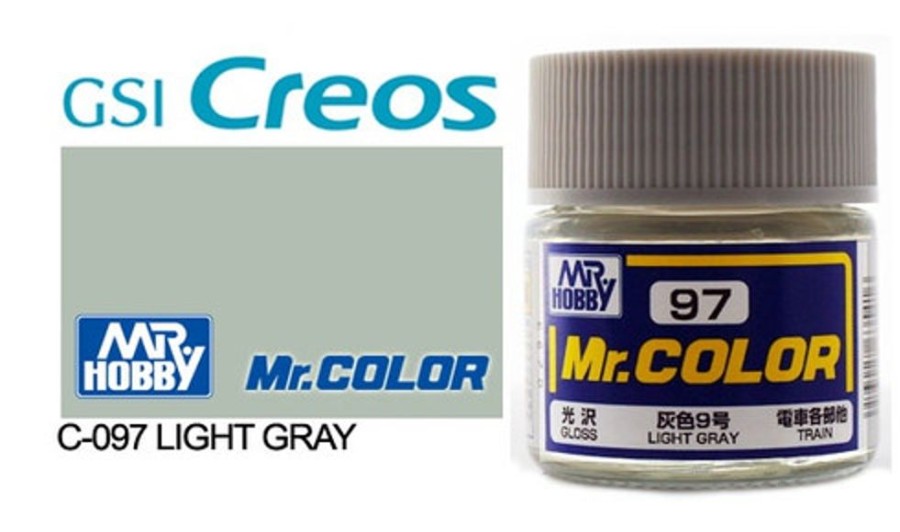 Mr. Hobby Paint | Accessories Mr Hobby Gunze - C097 Mr Color Gloss Light Grey