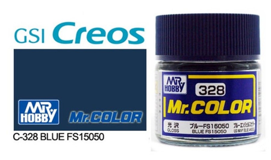 Mr. Hobby Paint | Accessories Mr Hobby Gunze - C328 Mr Color Gloss Blue Fs15050